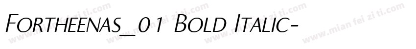 Fortheenas_01 Bold Italic字体转换